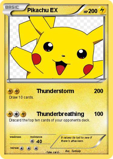 Pokemon Pikachu EX