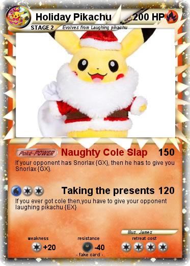 Pokemon Holiday Pikachu