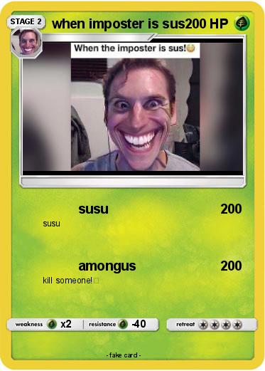 Pokemon when imposter is sus