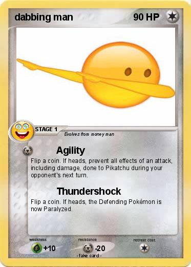 Pokemon dabbing man