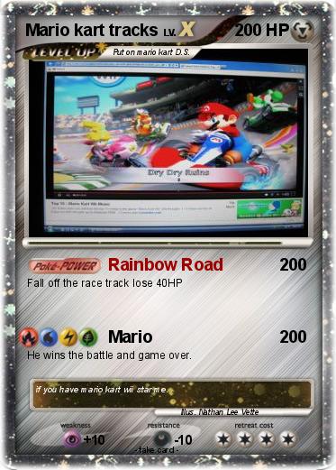 Pokemon Mario kart tracks