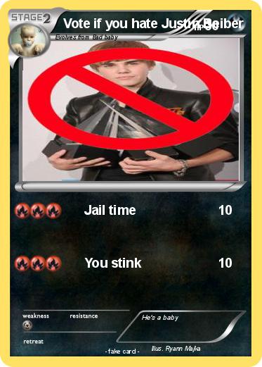 Pokemon Vote if you hate Justin Beiber