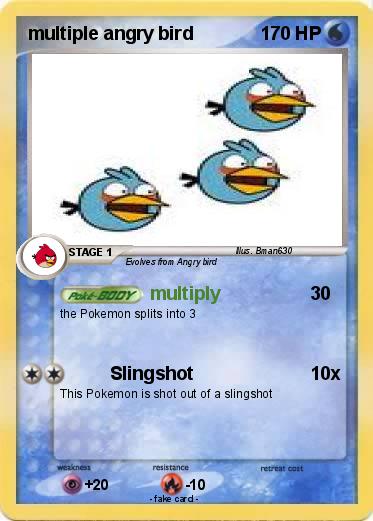 Pokemon multiple angry bird