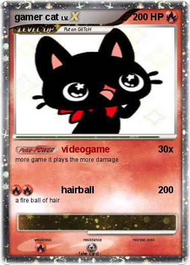 Pokemon gamer cat