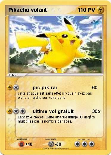 Pokemon Pikachu volant
