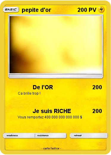 Pokemon pepite d'or