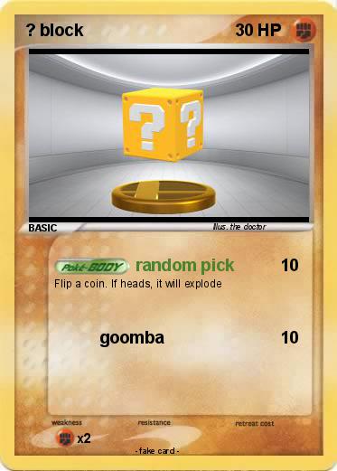 Pokemon ? block