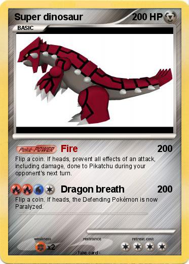 Pokemon Super dinosaur
