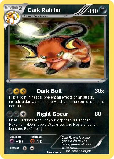 Pokemon Dark Raichu