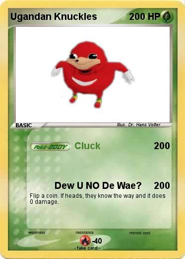 Pokemon Ugandan Knuckles