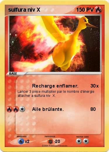 Pokemon sulfura niv X