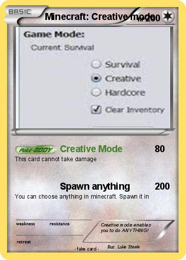 Pokemon Minecraft: Creative mode