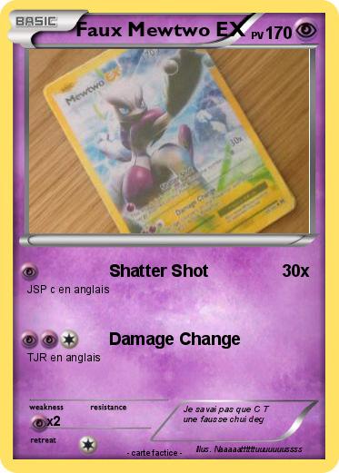 Pokemon Faux Mewtwo EX