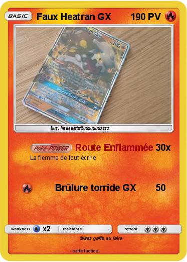 Pokemon Faux Heatran GX