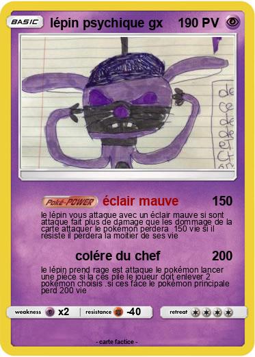 Pokemon lépin psychique gx