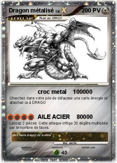 Pokemon Dragon métalisé