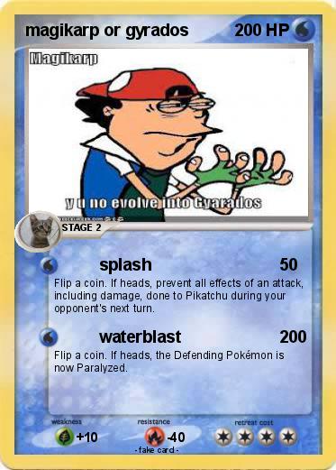 Pokemon magikarp or gyrados