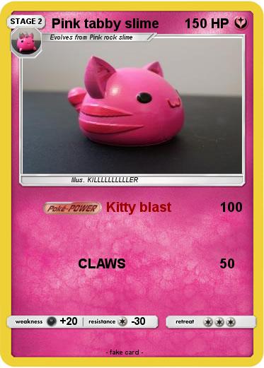 Pokemon Pink tabby slime