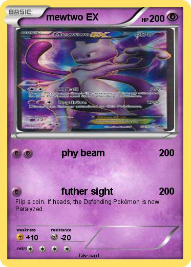Pokémon mewtwo EX 581 581 - phy beam - My Pokemon Card