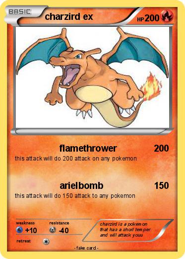 Pokemon charzird ex