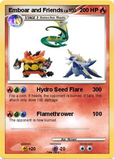 Pokemon Emboar and Friends