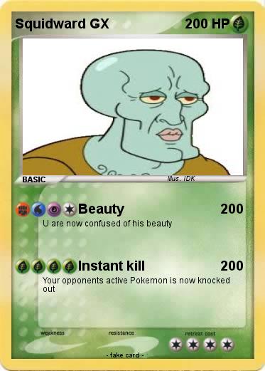 Pokemon Squidward GX