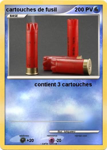 Pokemon cartouches de fusil