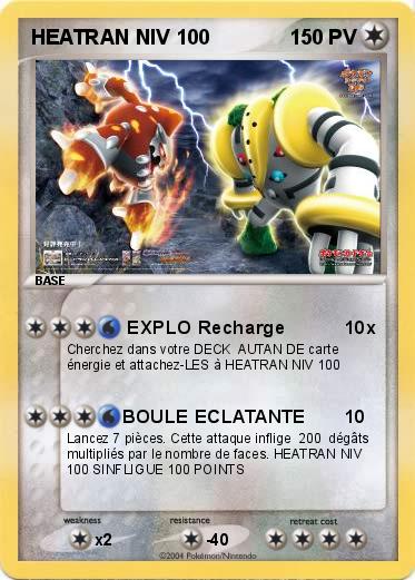 Pokemon HEATRAN NIV 100