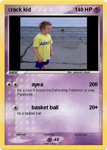 Pokemon crack kid