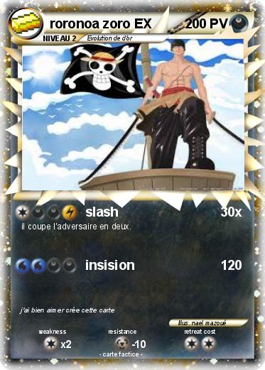 Pokemon roronoa zoro EX