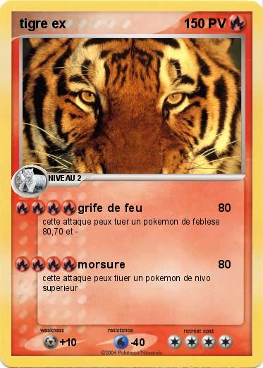 Pokemon tigre ex 