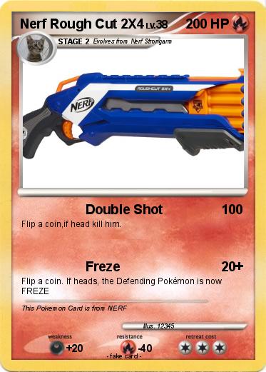 Pokemon Nerf Rough Cut 2X4