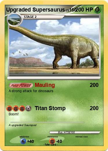 Pokemon Upgraded Supersaurus
