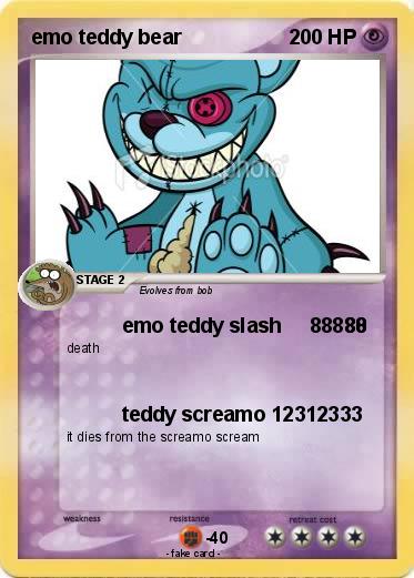 Pokemon emo teddy bear
