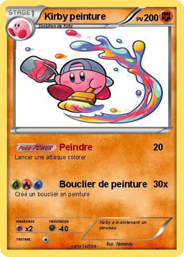 Pokemon Kirby peinture