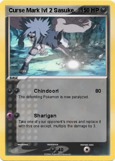 Pokemon Curse Mark lvl 2 Sasuke