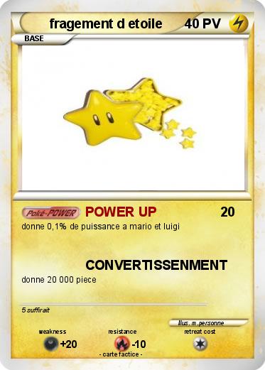 Pokemon fragement d etoile