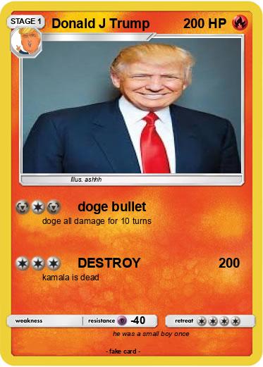 Pokemon Donald J Trump
