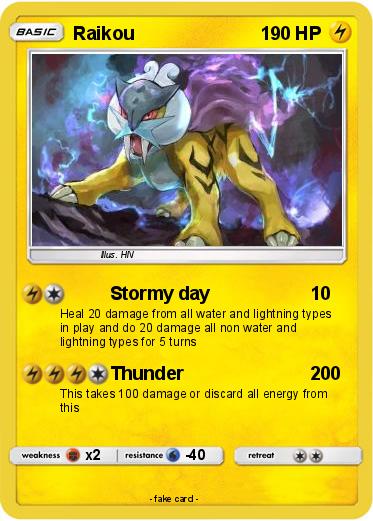 Pokemon Raikou