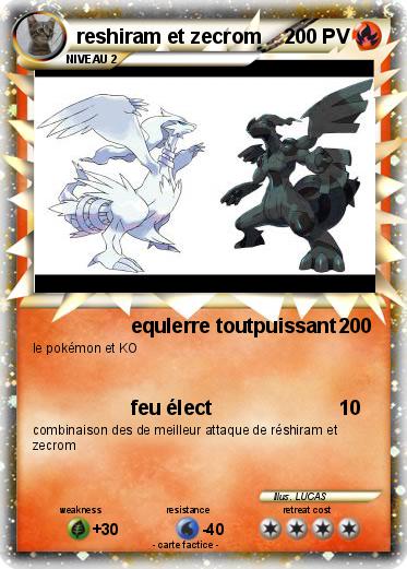 Pokemon reshiram et zecrom