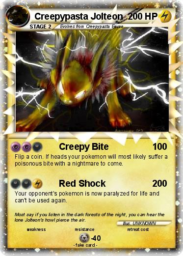 Pokemon Creepypasta Jolteon
