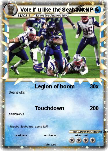 Pokemon Vote if u like the Seahawks