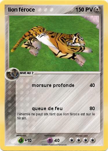 Pokemon lion féroce