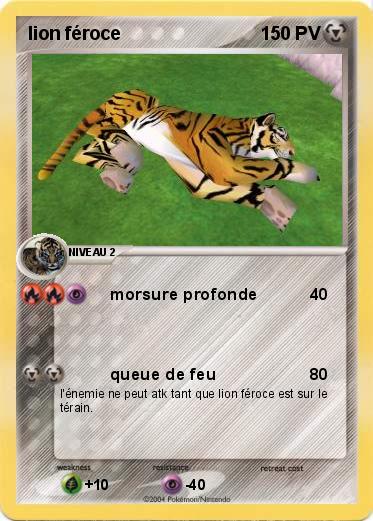 Pokemon lion féroce