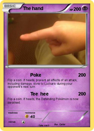Pokemon The hand