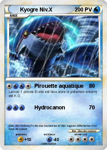 Pokemon Kyogre Niv.X