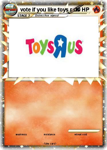 Pokemon vote if you like toys r us