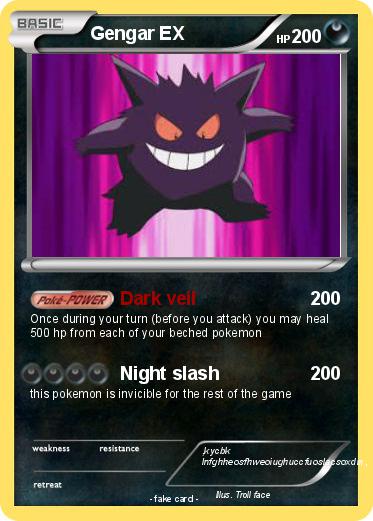 Pokemon Gengar EX
