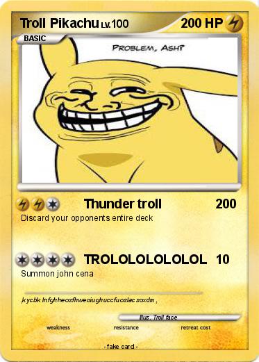 Pokemon Troll Pikachu