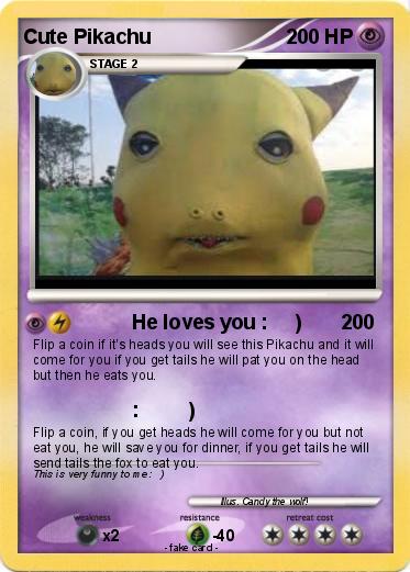 Pokemon Cute Pikachu